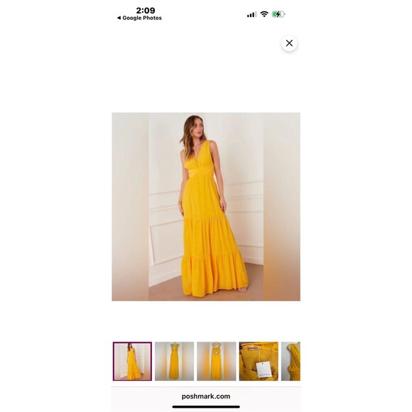 Dresses & Skirts - Skylar Rose Marigold tiered‎ maxi dress NWT M